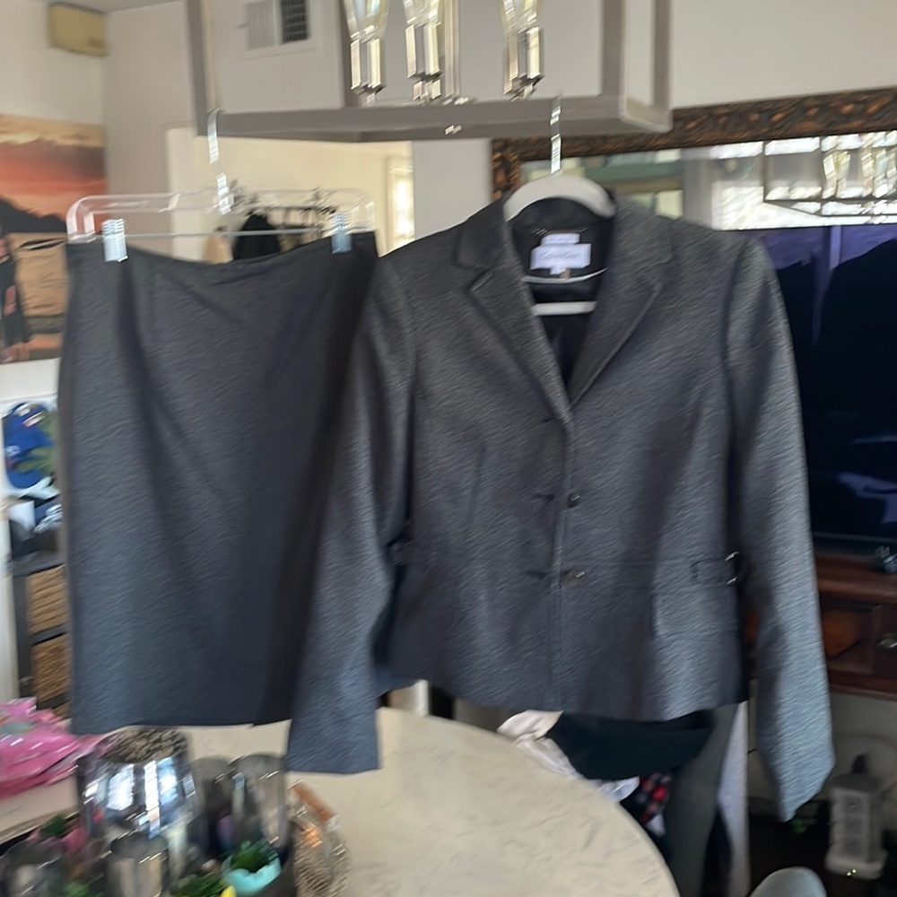 Gray Calvin Klein suit size 6
